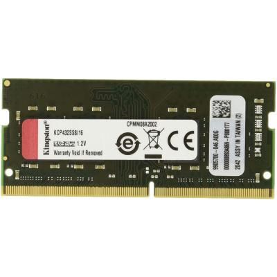    SoDIMM DDR 4 16GB 3200 MHz Kingston (KCP432SS8/16) -  1