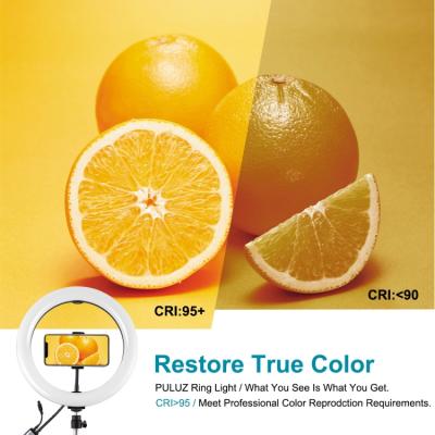   Puluz Ring USB RGBW LED lamp PKT3055B 10.2" + tripod 1.65  (PKT3055B) -  8