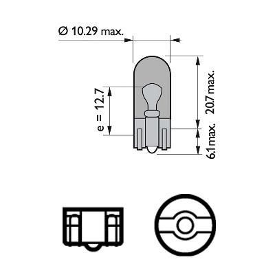  Philips 5W (12396 NA B2) -  3