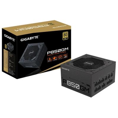   850W, Gigabyte P850GM, Black, , 120  (HYB), Active PFC, 80 Plus Gold, MB: 20+4 pin, CPU: 4+4 pin, VGA: 4 x 6+2 pin, 3xMolex/1xFDD / 8xSATA, : OVP/OPP/SCP/UVP/OCP/OTP (GP-P850GM) -  7