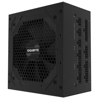   850W, Gigabyte P850GM, Black, , 120  (HYB), Active PFC, 80 Plus Gold, MB: 20+4 pin, CPU: 4+4 pin, VGA: 4 x 6+2 pin, 3xMolex/1xFDD / 8xSATA, : OVP/OPP/SCP/UVP/OCP/OTP (GP-P850GM) -  1