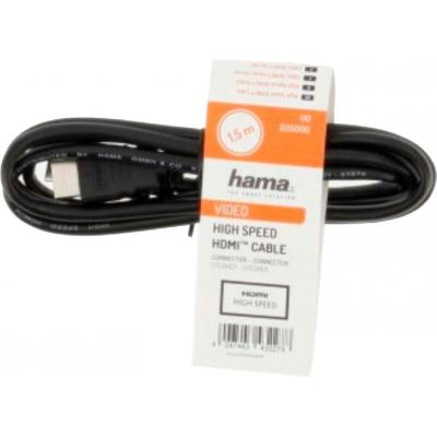 HAMA HDMI - HDMI 1.50 m Black 00205000 -  2