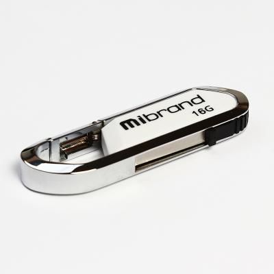 USB Flash Drive 16Gb Mibrand Aligator White (MI2.0/AL16U7W) -  1