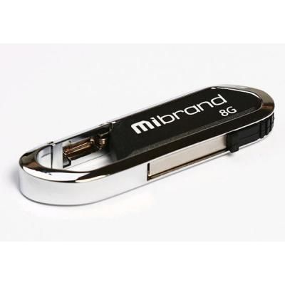 USB   Mibrand 8GB Aligator Black USB 2.0 (MI2.0/AL8U7B) -  1