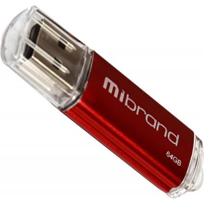 USB Flash Drive 64Gb Mibrand Cougar Red (MI2.0/CU64P1R) -  1