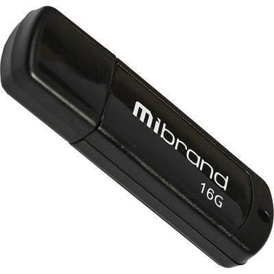 USB Flash Drive 16Gb Mibrand Grizzly Black (MI2.0/GR16P3B) -  1