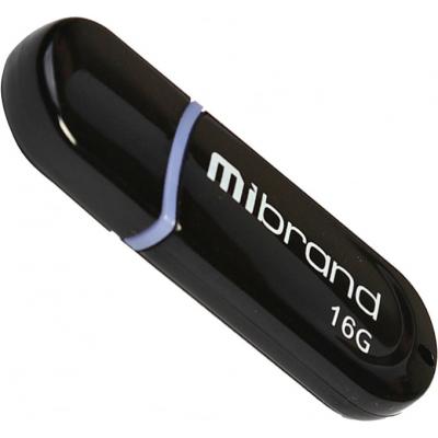 USB 2.0 Mibrand Panther 16Gb Black (MI2.0/PA16P2B) -  1