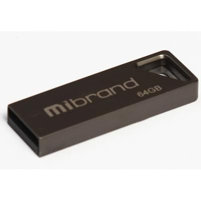 USB Flash Drive 64Gb Mibrand Stingray Grey (MI2.0/ST64U5G) -  1