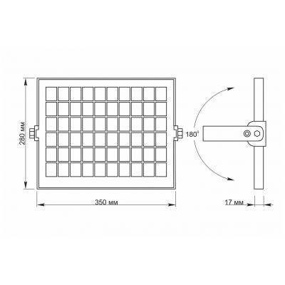  LED, Videx, Grey, 20 , 600 , 5000K,   (10 ),  LiFePO4,  , IP65 (VL-FSO-205) -  6