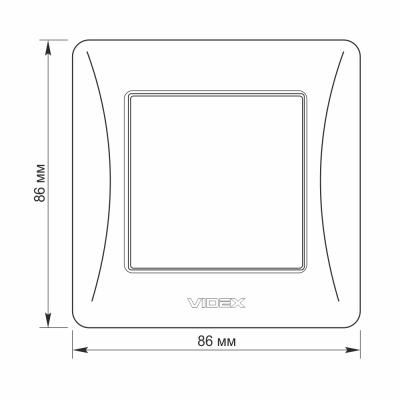  , Videx Binera, White, IP20, 86 x 86  (VF-BNSW1-W) -  5