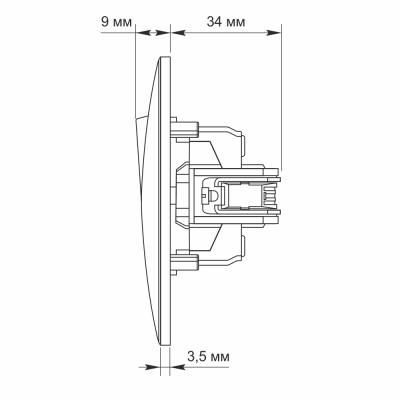   Videx Binera, White, 86x86 , IP20 (VF-BNSW1-W) -  6