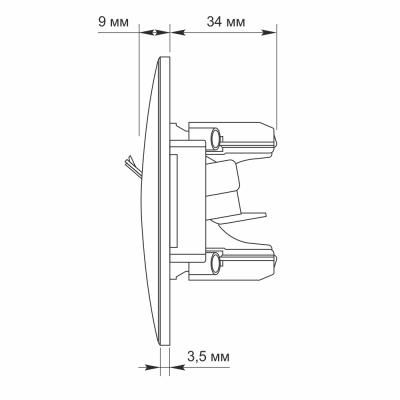   Videx BINERA CAT6+CAT3   (VF-BNSK2PC6TF3-CR) -  5