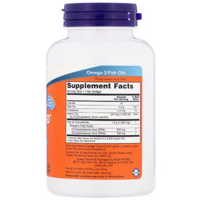   Now Foods   3  ³ D, Ultra Omega 3-D, 90   (NOW-01663) -  2