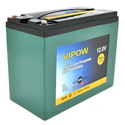     LiFePo4 Vipow LiFePO4 12.8V-30A (LiFePO4128-30/25) -  1