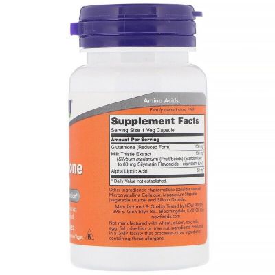  Now Foods , 500 , Glutathione, 30   (NOW-00175) -  2