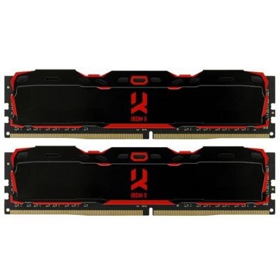  '  ' DDR4 16GB (2X8GB) 3200 MHz IRDM X Black Goodram (IR-X3200D464L16SA/16GDC) -  1