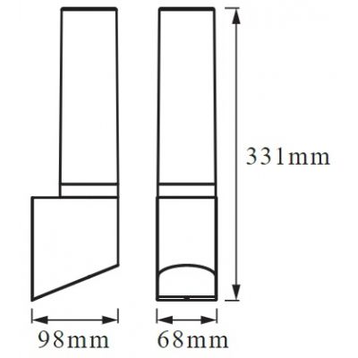  Osram ENDURA STYLE LANTERN FLARE WALL 7w (470Lm) 3000K (4058075478039) -  3