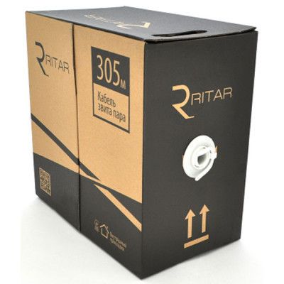   Ritar FTP 305, cat 6, CU,  4*2*0,56, White, indoor (04012) -  1