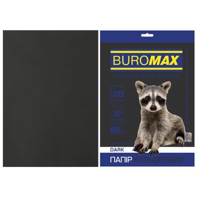  Buromax 4, 80g, DARK black, 20sh (BM.2721420-01) -  1