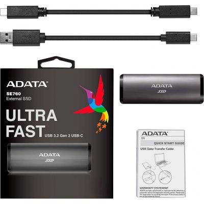  SSD USB 3.2 2TB ADATA (ASE760-2TU32G2-CTI) -  6
