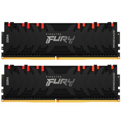     DDR4 16GB (2x8GB) 4266 MHz Renegade RGB Black Kingston Fury (ex.HyperX) (KF442C19RBAK2/16) -  1