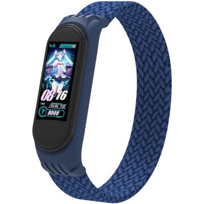     Armorstandart Braided Solo Loop  Xiaomi Mi Band 4/5/6 Blue size L (ARM58758) -  1