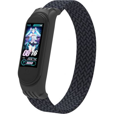     Armorstandart Braided Solo Loop  Xiaomi Mi Band 4/5/6 Charcoal size M (ARM58765) -  1