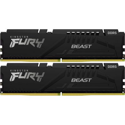     DDR5 32GB (2x16GB) 5200 MHz Beast Black Kingston Fury (ex.HyperX) (KF552C40BBK2-32) -  1