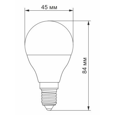  TITANUM G45 6W E14 3000K (TLG4506143) -  3