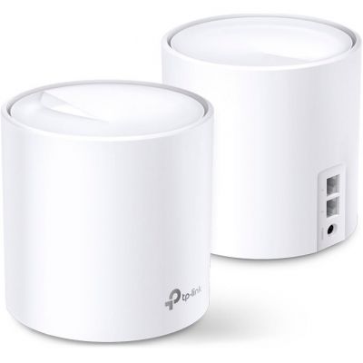   Wi-Fi TP-Link DECO X20 2PK AX1800 1xGE LAN 1xGE WAN MU-MIMO OFDMA MESH (DECO-X20-2-PACK) -  2