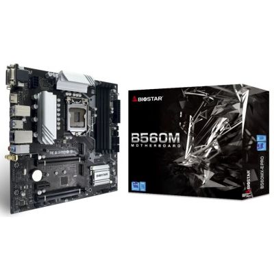 . 1200 (B560) Biostar B560MX-E PRO, B560, 4xDDR4, Int.Video(CPU), 4xSATA3, 1xM.2, 1xPCI-E 16x 4.0, 1xPCI-E 16x 3.0, 1xPCI-E 4x 3.0, 1xM.2 (Key E), ALC897, I219V, 8xUSB3.2/6xUSB2.0, VGA/DVI-D/HDMI, MicroATX -  1