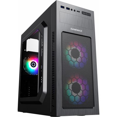  GameMax MT525-2U3TYC Black, 500 , Miditower, ATX/Mini-ITX, 2USB 3.0 + 1xType-C, 425200417 , 0.5, 3.0 (MT525-2U3TYC-500B) -  1