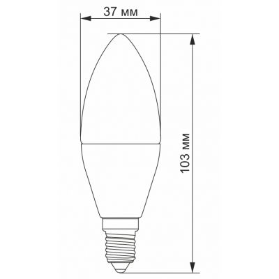  TITANUM LED C37e 7W E14 4100K (VL-C37e-07144) -  2