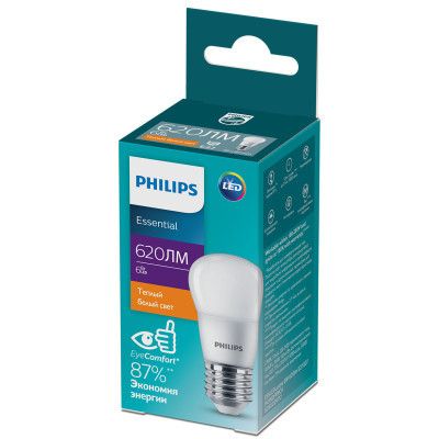  Philips ESSLEDLustre 6W 620lm E27 827 P45NDFRRCA (929002971207) -  2