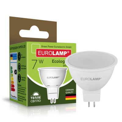  Eurolamp LED SMD MR16 7W GU5.3 3000K 220V (LED-SMD-07533(P)) -  1