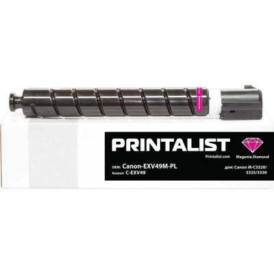 - Printalist Canon iR-C3320/3325/3330, C-EXV49 Magenta (Canon-EXV49M-PL) -  1