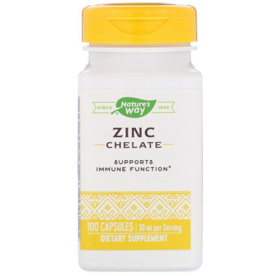  Nature's Way  , Zinc Chelate, 30 , 100  (NWY41091) -  1