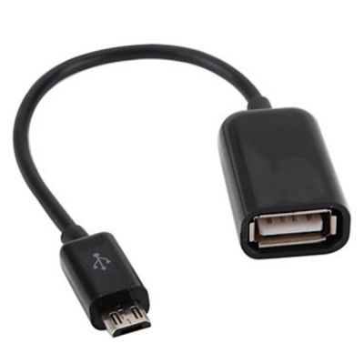   OTG USB 2.0 AF to Micro 5P 0.16m Lapara (LA-UAFM-OTG black) -  1