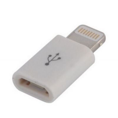  Lightning to Micro USB Lapara (LA-Lightning-MicroUSB-adaptor white) -  1