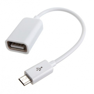   OTG USB 2.0 AF to Micro 5P 0.16m white Lapara (LA-UAFM-OTG white) -  1