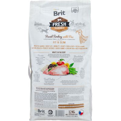     Brit Fresh Turkey/Pea Light Fit and Slim Adult 12  (8595602530793) -  2