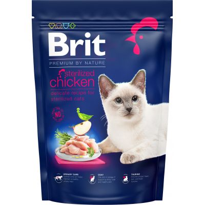     Brit Premium by Nature Cat Sterilised 800  (8595602553075) -  1