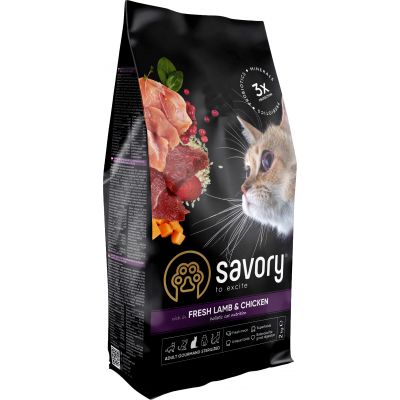     Savory Adult Cat Steril Fresh Lamb and Chicken 2  (4820232630112) -  1