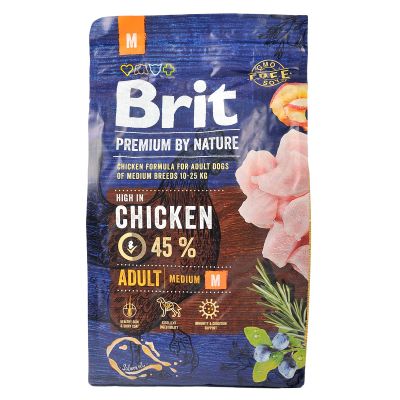     Brit Premium Dog Adult M 3  (8595602526352) -  2