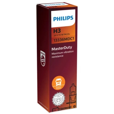  Philips 13336MDC1 H3 24V 70W MasterDuty (2452) -  1