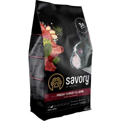     Savory Small Breed rich in Fresh Turkey and Lamb 3  (4820232630358) -  1