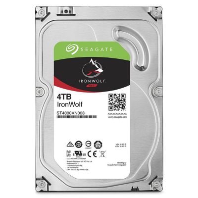   3.5" 4Tb Seagate IronWolf, SATA3, 64Mb, 5900 rpm (ST4000VN008) -  1