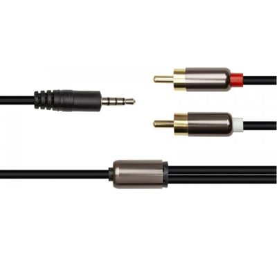   3.5 mm Stereo Plug - 2*RCA, 1 m PowerPlant (CA912834) -  2