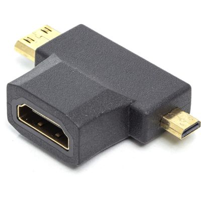  HDMI (F) to mini HDMI (M) / micro HDMI (M) PowerPlant (CA912056) -  1