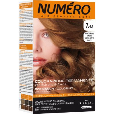    Brelil Numero 7.43 - Golden Copper Blonde 140  (8011935081370) -  1